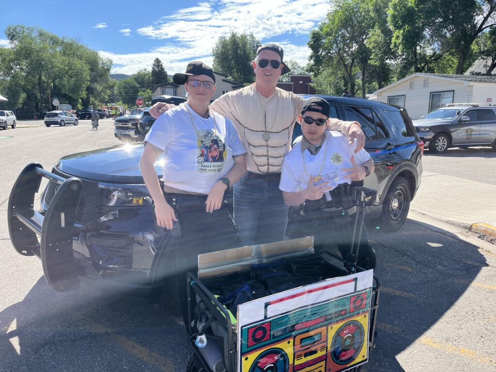 The campaign crew at the parade