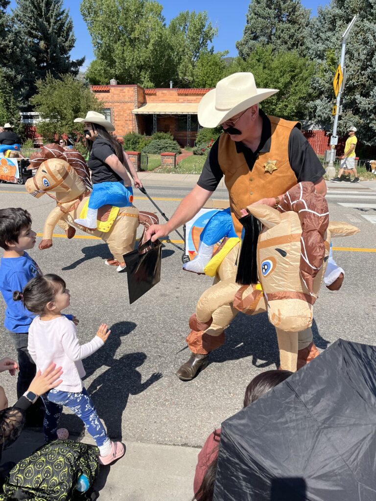 Parade high five